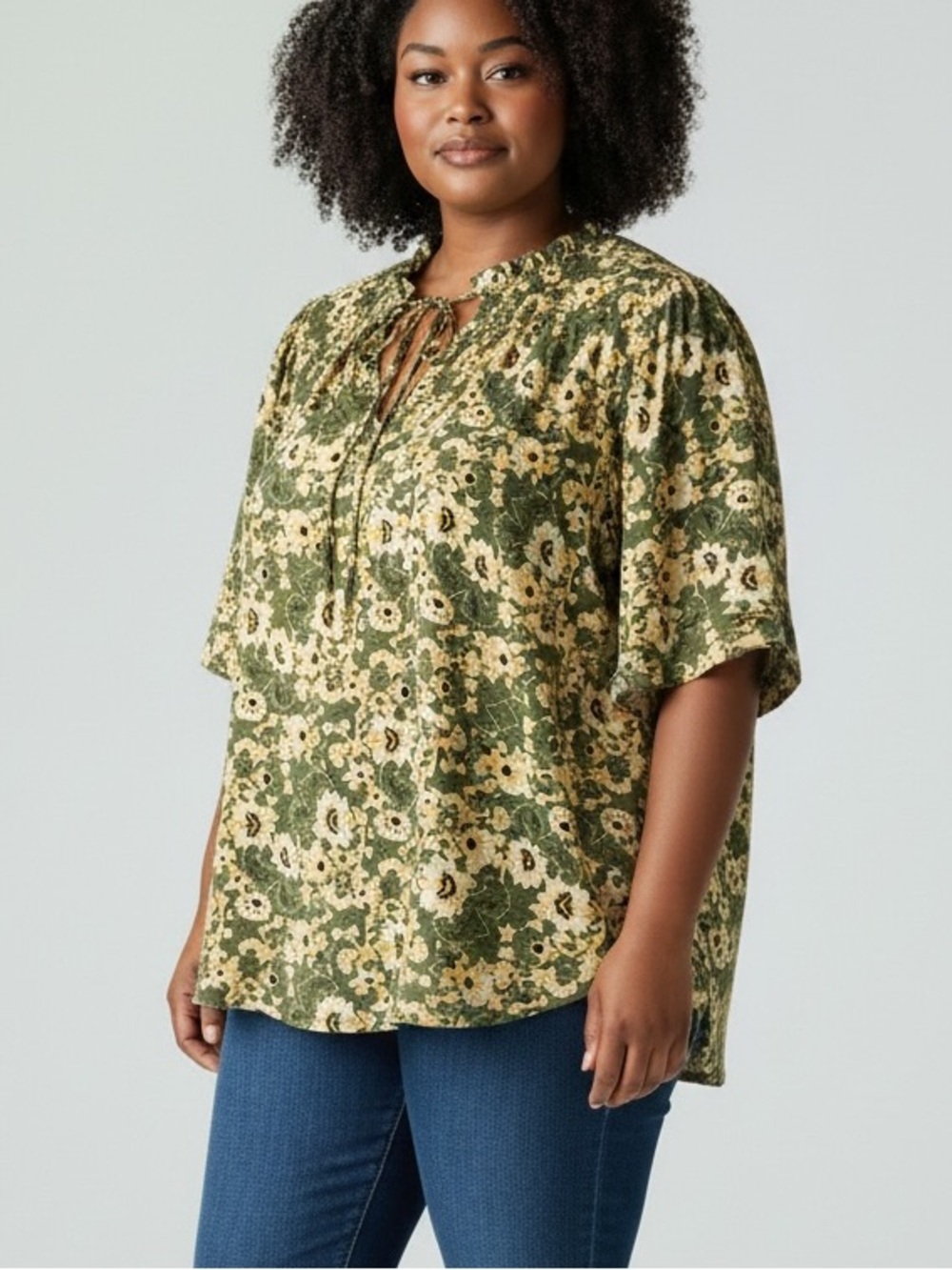 Anthropologie Melloday Floral Top